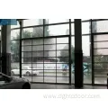 Aluminum Frosted Glass Sectional Garage Door